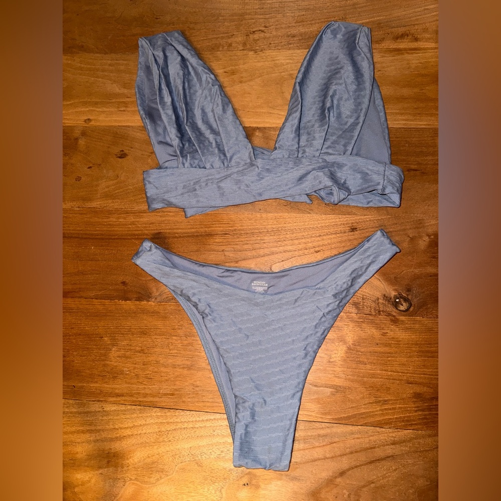 Monday Swimwear Blue Bikini Set